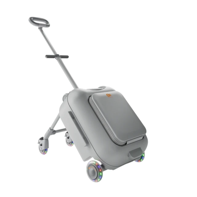 KinderKraft CABBY куфар със седалка GREY
