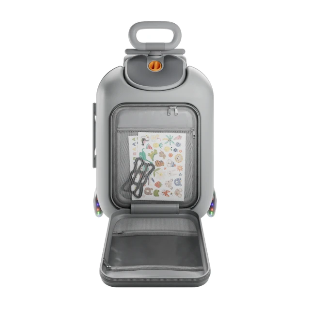 KinderKraft CABBY куфар със седалка GREY