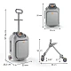 KinderKraft CABBY куфар със седалка GREY