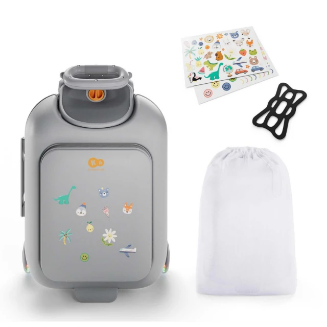 KinderKraft CABBY куфар със седалка GREY
