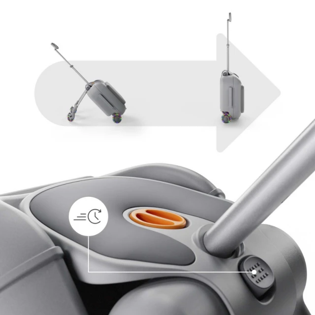 KinderKraft CABBY куфар със седалка GREY