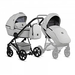 Tutis VIVA 5+ Leather baby stroller 2 in 1 085 Cloud