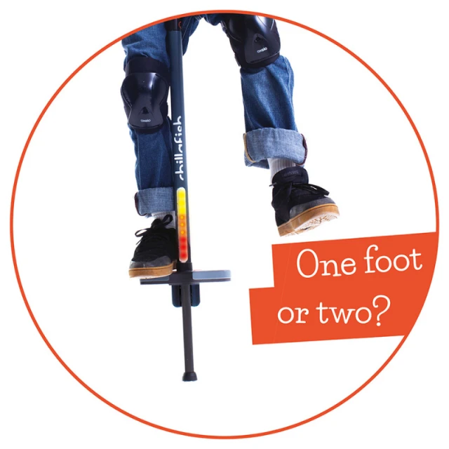 Chillafish Poogi Glow CPPG02PAP kids pogo stick Papaya