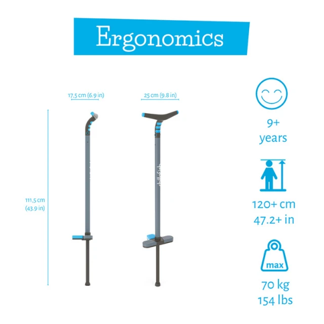 Chillafish Poogi CPPG03BLU teen pogo stick Blue