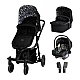 Cosatto CT5749 GIGGLE TRAIL 3in1 Silhouiette Stroller+BASE+BAG AND SACK