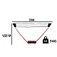 Donnay badminton set with 2 rackets