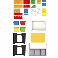 Eddy Toys children’s table with constructor, 300 parts