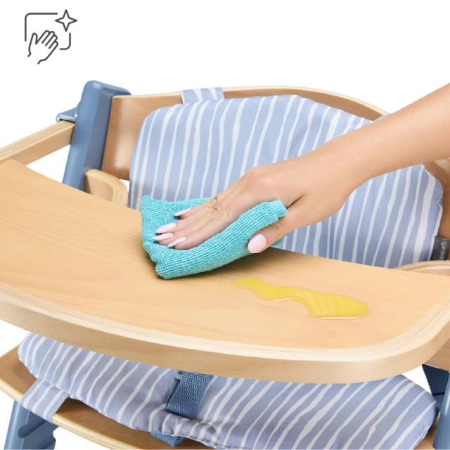 KinderKraft high chair + cushion ENOCK Nordic Breeze