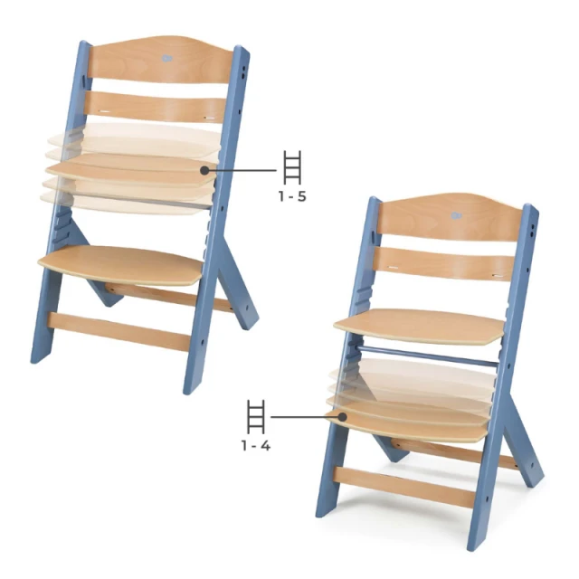 KinderKraft high chair + cushion ENOCK Nordic Breeze