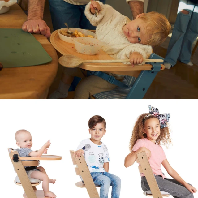 KinderKraft high chair + cushion ENOCK Nordic Breeze