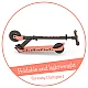Chillafish Flexxi Glow CPFM04FLA folding scooter Flamingo