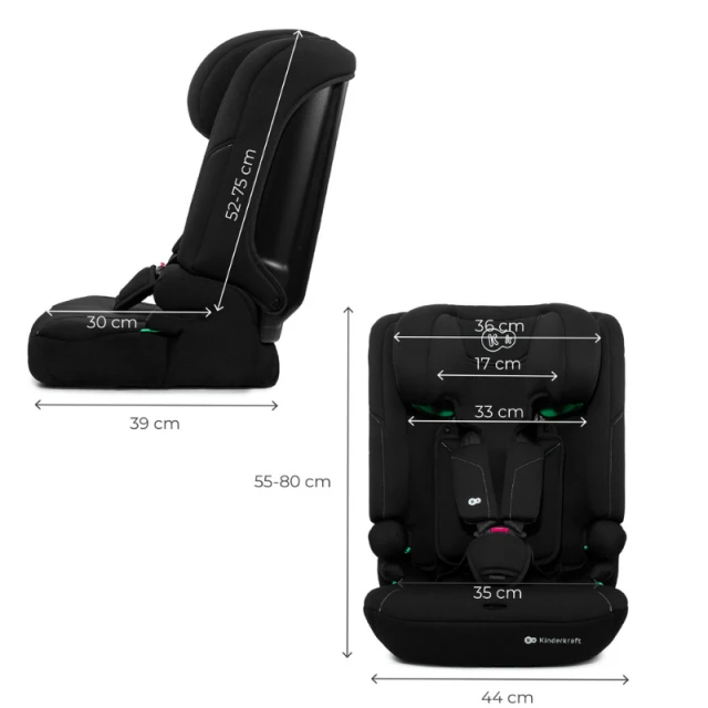 Kinderkraft I-COMFY i-Size car seat BLACK