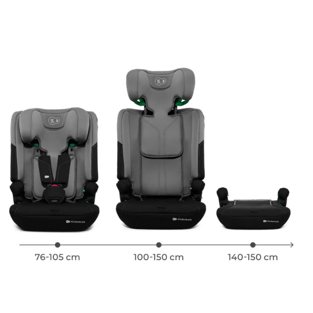 Kinderkraft I-COMFY i-Size car seat DARK GRAY