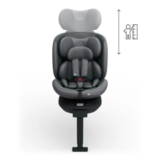 KinderKraft I-360 2 PLUS car seat GREY