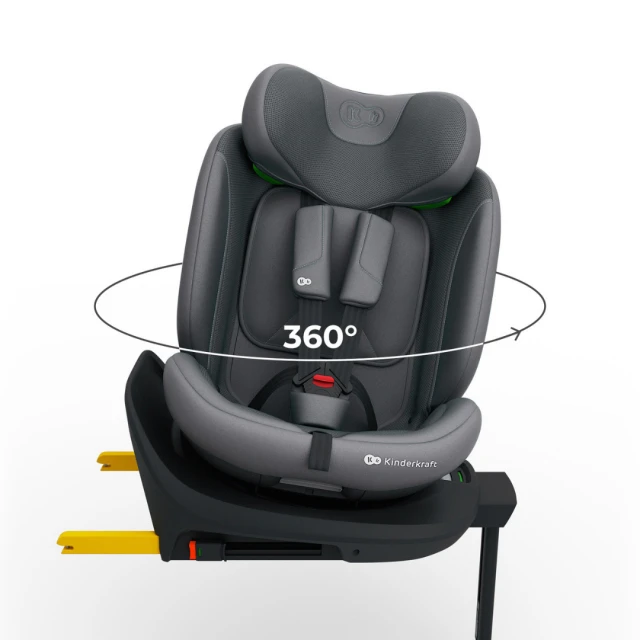 KinderKraft I-360 2 PLUS car seat GREY