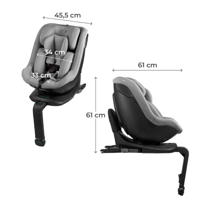 Kinderkraft I-Guard Airflow car seat 40-105 cm GRAY