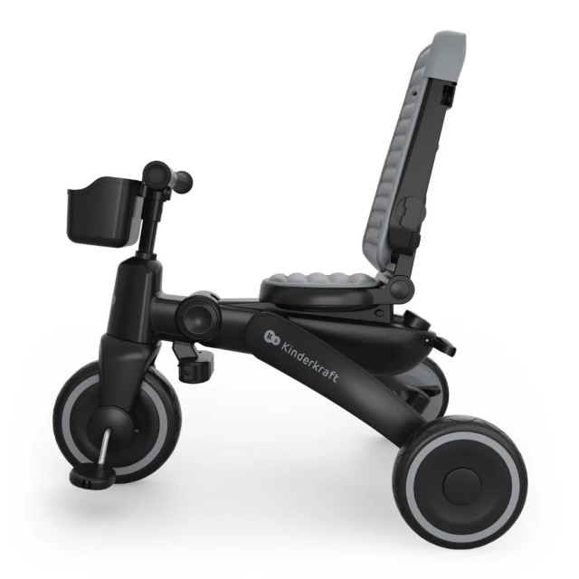 KinderKraft JAZZ 3 сгъваема триколка СИВА