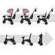 KinderKraft JAZZ 3 folding tricycle PINK