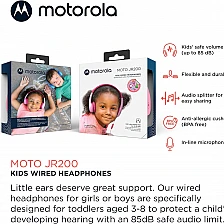 Motorola children's headphones with cable MOTO JR200 BLUE