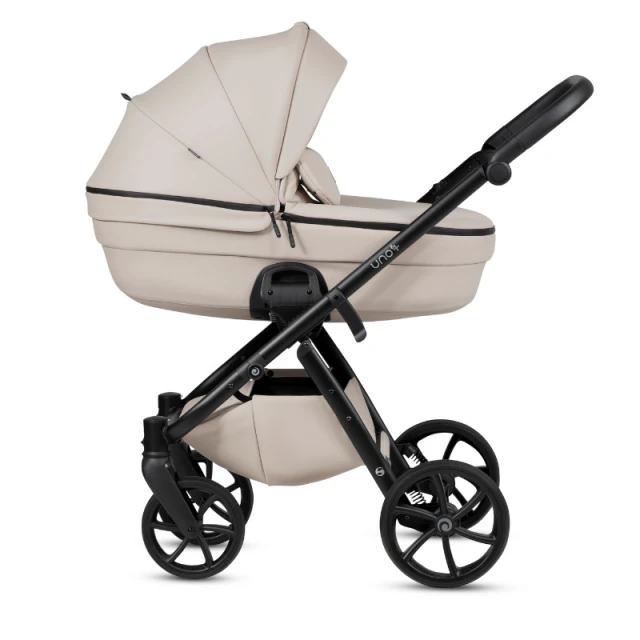 Tutis UNO 6+ Leather baby stroller 2-in-1 151 Latte