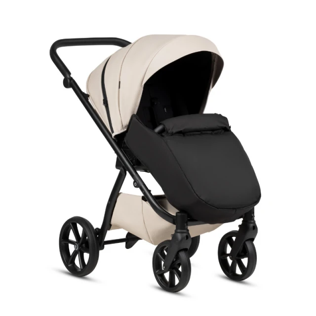 Tutis UNO 6+ Leather baby stroller 2-in-1 151 Latte