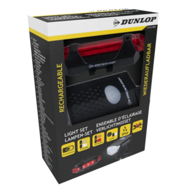 Dunlop set rechargeable LED lights 2 pcs