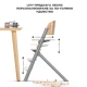 Kinderkraft LIVY high chair + CALMEE lounge chair HAPPY SHAPES