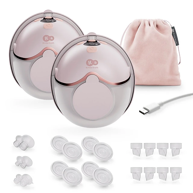 KinderKraft MAMAFLOW DOUBLE double breast pump PINK