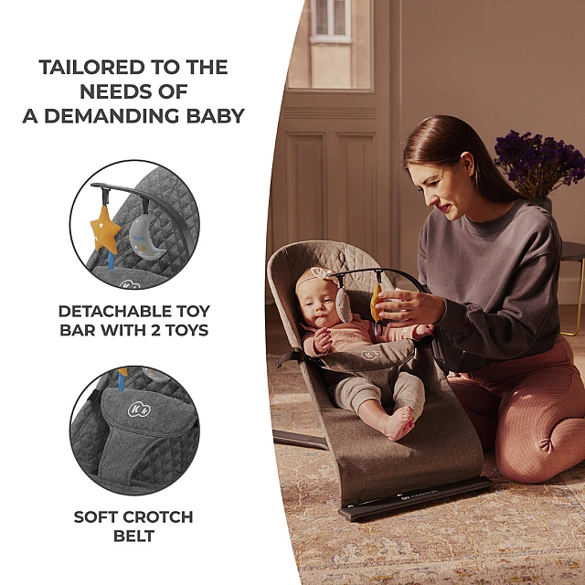 Kinderkraft MIMI шезлонг GREY