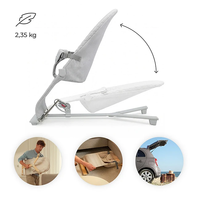 KinderKraft MIMI sun lounger LIGHT GREY