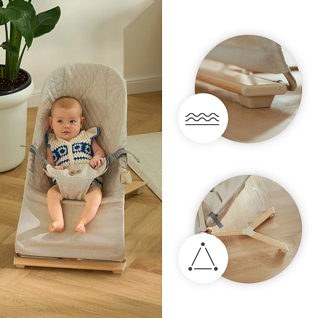 KinderKraft MIMI sun lounger LIGHT GREY