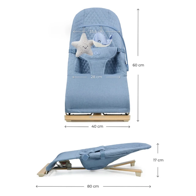 Kinderkraft MIMI lounger NORDIC BREEZE