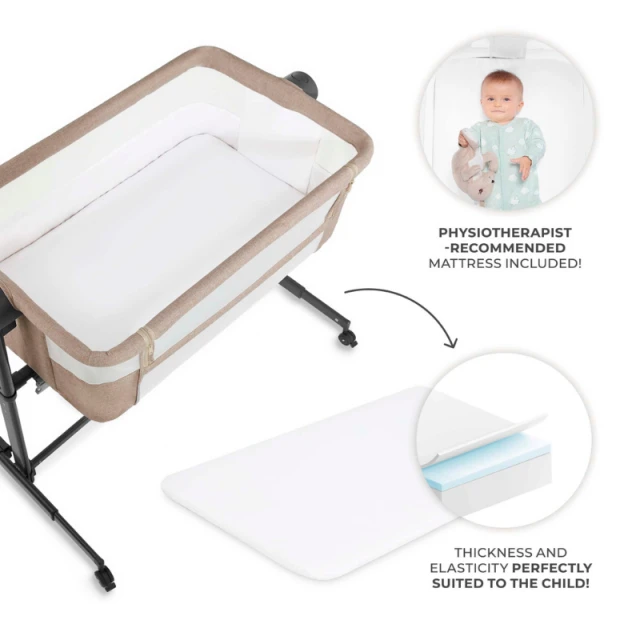 KinderKraft NESTEE UP 2 baby bassinet BEIGE