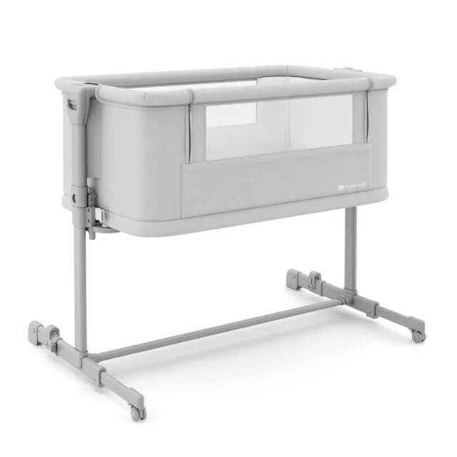 KinderKraft NESTE GROW 2 baby crib LIGHT GRAY