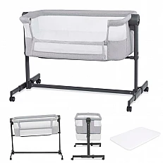 KinderKraft NESTEE UP 2 бебешка кошара GREY