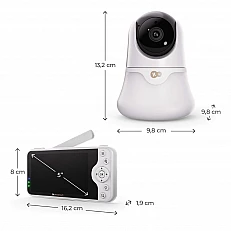 KinderKraft NITEEYE GLOW baby monitor WHITE