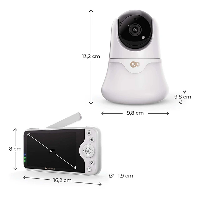 KinderKraft NITEEYE GLOW baby monitor WHITE