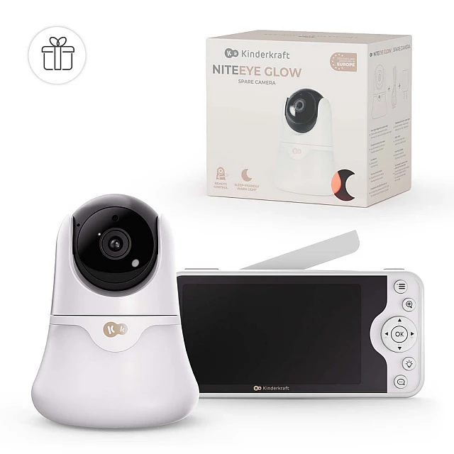KinderKraft NITEEYE GLOW baby monitor WHITE