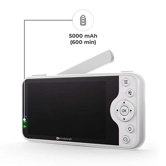 KinderKraft NITEEYE GLOW baby monitor WHITE