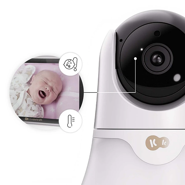 KinderKraft NITEEYE GLOW baby monitor WHITE