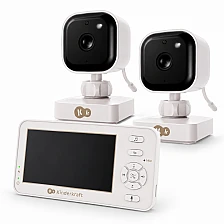 KinderKraft NITEEYE TRAVEL baby monitor WHITE with 2 cameras