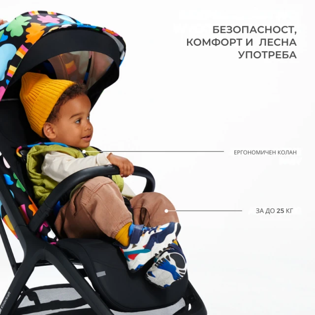 Kinderkraft NUBI 2 baby stroller HAPPY SHAPES