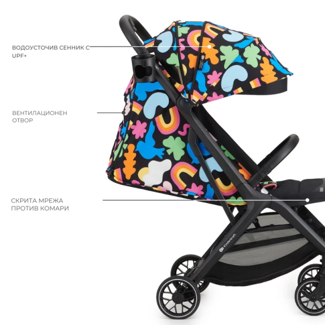 Kinderkraft NUBI 2 baby stroller HAPPY SHAPES