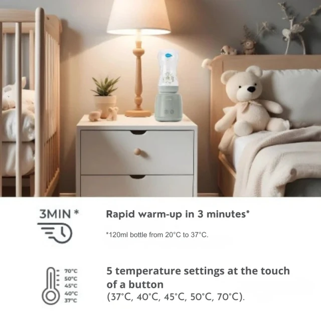 1164 Nuvita Portable Bottle Warmer MIX70