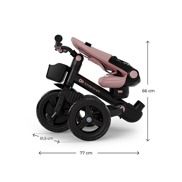 Kinderkraft AVEO 2 Plus tricycle PINK