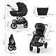 Kinderkraft Prime 3 baby stroller 2in1 BLACK