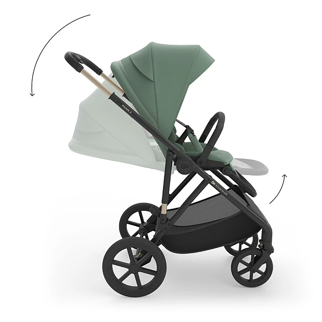 Kinderkraft Prime 3 baby stroller 2in1 GREEN