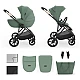 Kinderkraft Prime 3 baby stroller 2in1 GREEN