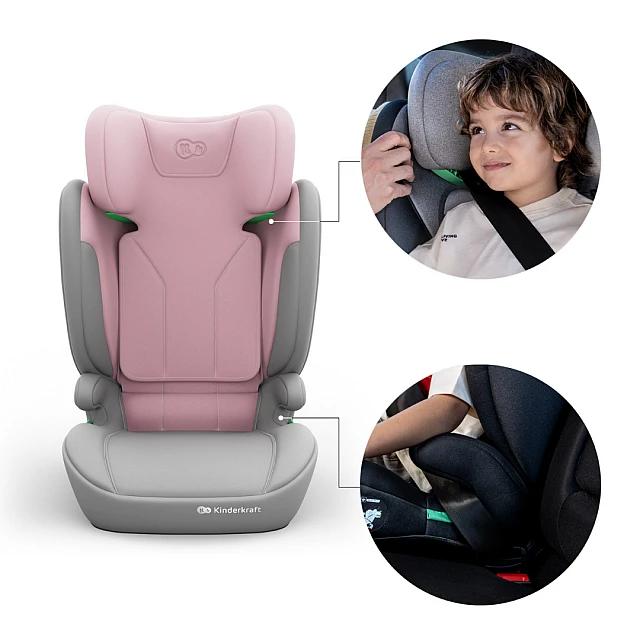 Kinderkraft I-SPARK 2 PLUS car seat PINK