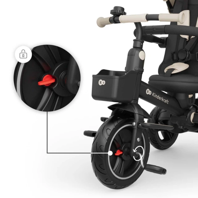 KinderKraft SPINSTEP 2 PLUS tricycle BEIGE